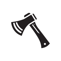 Axe silhouette icon vector art design isolated on a white background