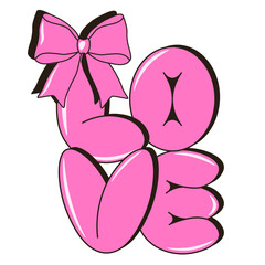 Cherry vibe Love Sticker isolated transparent background, perfect vector Love Sticker template design, Coquette Love vector theme EPS 10