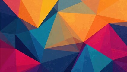 Abstract geometric shapes in vibrant hues create a seamless, modern wallpaper design , bright, stock