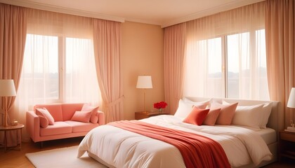 Photo interior modern design room 3d illustration