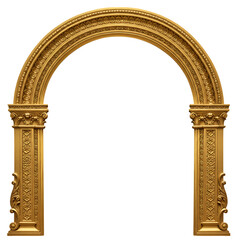 Golden Archway: Elegant Architectural Design and Entrance