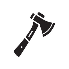 Axe silhouette icon vector art design isolated on a white background