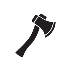 Axe silhouette icon vector art design isolated on a white background