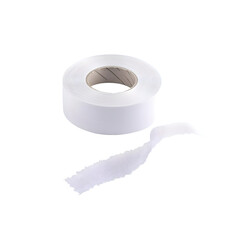 White Tape Roll And Piece Isolated On Transparent Background Illustration