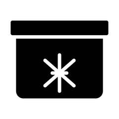 Cold Storage Box Glyph icons