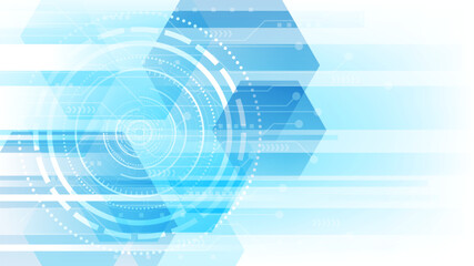 Futuristic pattern with blue light technology background