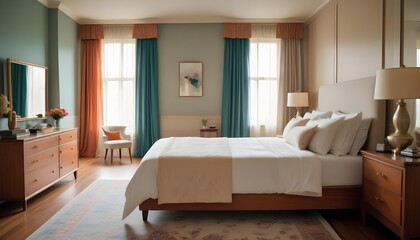 Photo interior modern design room 3d illustration