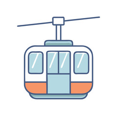 Isolated cable car vector illustration for mountain transport and tourism travel design © IsratJahan