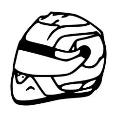 speed and safety helmet artwork
