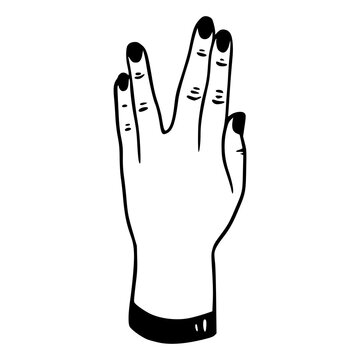 live long and prosper hand gesture