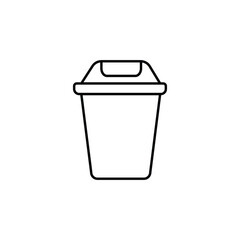 trash can icon vector symbol isolated