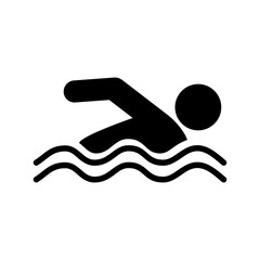 Swimming icon. Vector illustration design