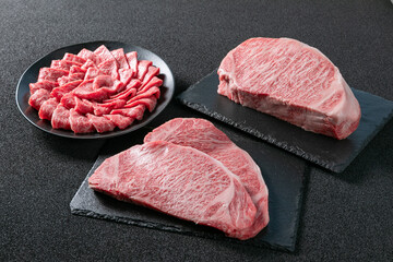 黒毛和牛のサーロイン肉　盛り合わせ Assorted Japanese Black Beef Sirloin