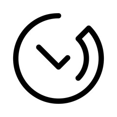 Alarm clock vector icon. Time illustration sign. Clock sign.  Hour symbol.