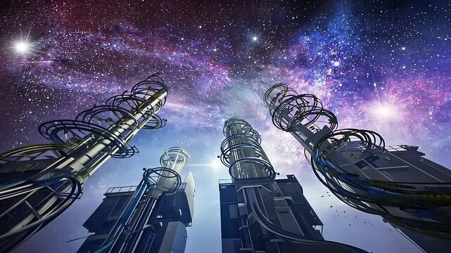 alien planet in space