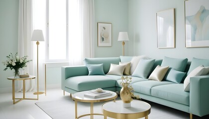 Photo interior modern design room 3d illustration