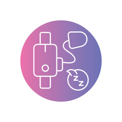 Sleep  Icon vector stock illustration