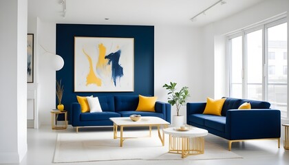 Photo interior modern design room 3d illustration