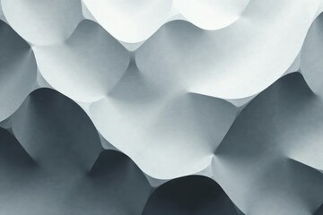 Subtle grayscale pattern of overlapping geometric forms, simple design, black background, geometric