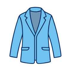 Naklejka premium Find light blue blazer jacket outfit fashion style clothing apparel formal wear for men and women