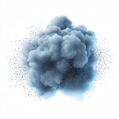 A graphic illustration of a cloud of noise on a white background