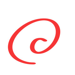 手書き採点イラスト　100点　満点　赤ペン