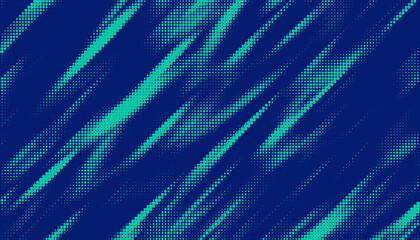 Obraz premium Triangular halftone texture retro wave vector. Geometric technology abstract diagonal dotted background. Half tone retro comic pattern. Minimal 80s style dynamic tech structure wallpaper. 