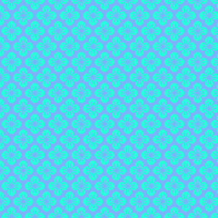 Floral Pattern in Teal and Lavender