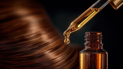 Naklejka premium Therapeutic product for damaged hair