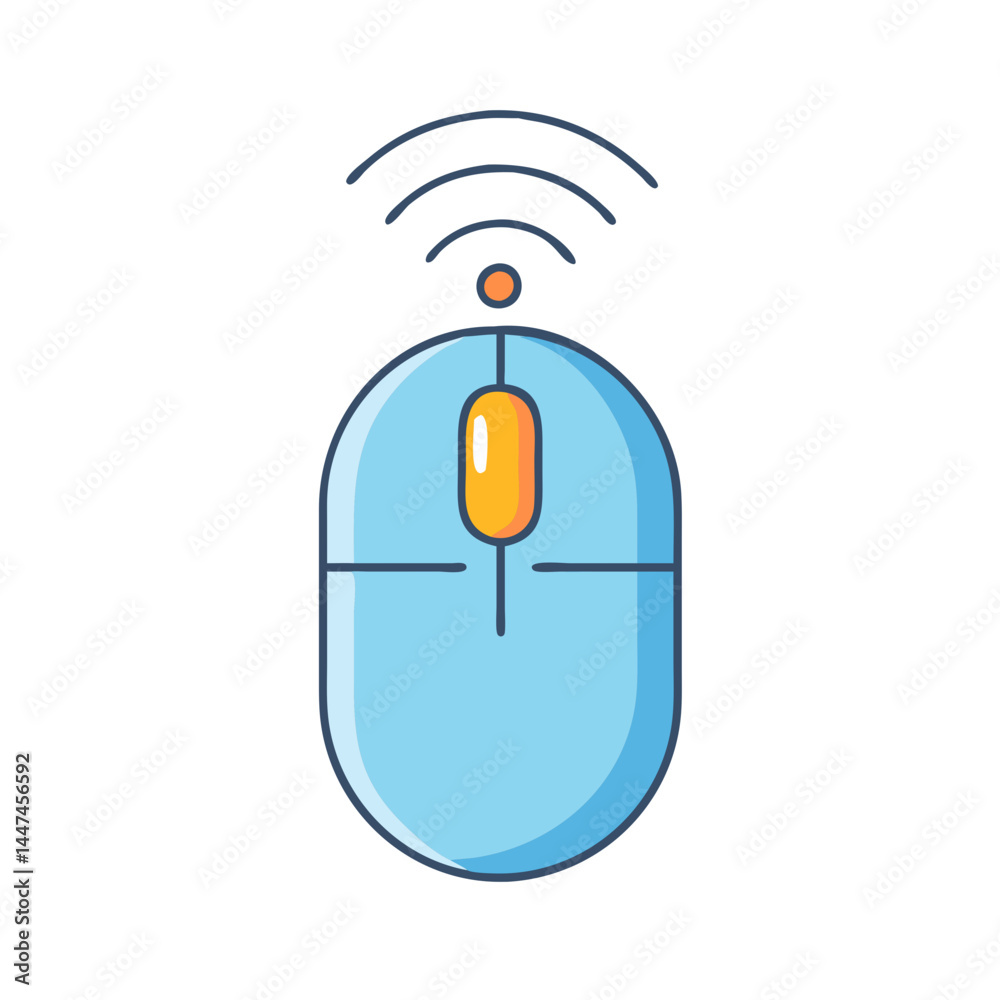 Leinwandbilder Wireless mouse computer mouse pc mouse optical mouse technology mouse input device scroll mouse click mouse