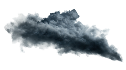 Thunderstorm Isolated on Clean White Background