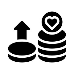 heart glyph icon