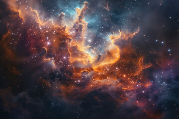 Discover breathtaking beauty of charming nebula, with its enchanting ethereal clouds, celestial nurseries where new stars are created, and exquisite artistic craftsmanship that defines these heavenly 