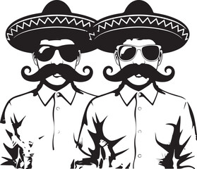 Obraz premium “Cinco de Mayo Silhouette Bundle | Mexican Fiesta SVG Clipart with Sombreros, Piñatas & Maracas”“Fiesta Silhouette Pack | Cinco de Mayo SVGs for T-Shirts, Party Decor, and Crafts”