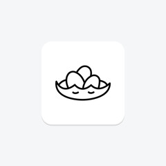 Duck Eggs Nest, vector, pixel perfect, illustrator file
