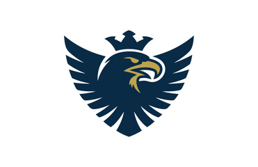 Fototapeta premium Vector illustration of regal eagle branding logo design