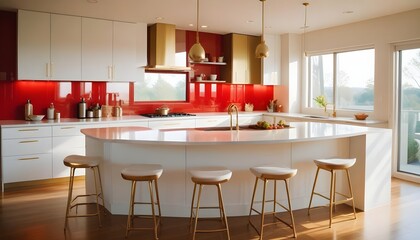 Photo interior modern design room 3d illustration
