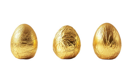golden egg isolated on white background