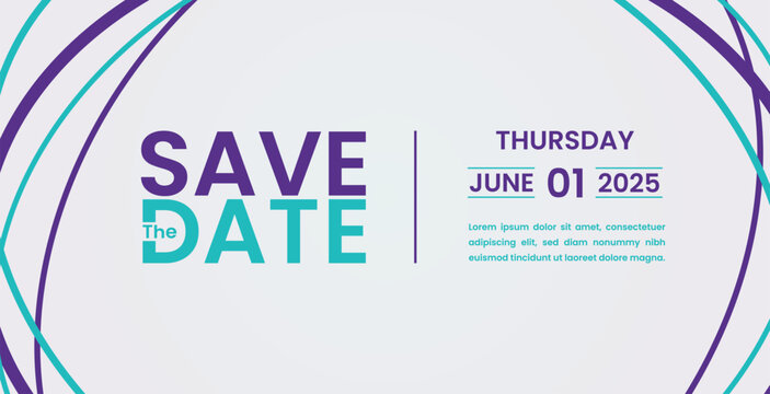 Save the date banner. Can be used for business, marketing and advertising. logo graphic design of event summit made for Technology and upcoming events.	