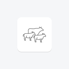 Cattle Walking Trail, vector, pixel perfect, illustrator file