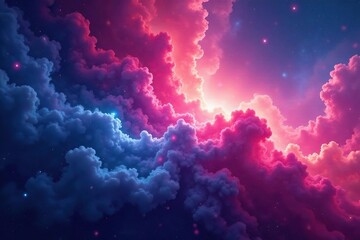 Naklejka premium Abstract swirling nebula texture seamless backdrop, magical, swirl, bright