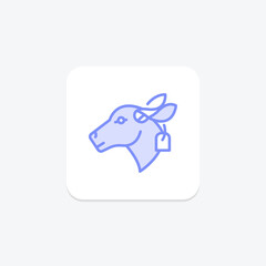 Tag On Cow Ear, vector, pixel perfect, illustrator file