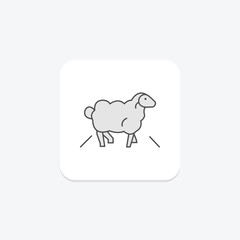 Sheep Crossing Road, vector, pixel perfect, illustrator file