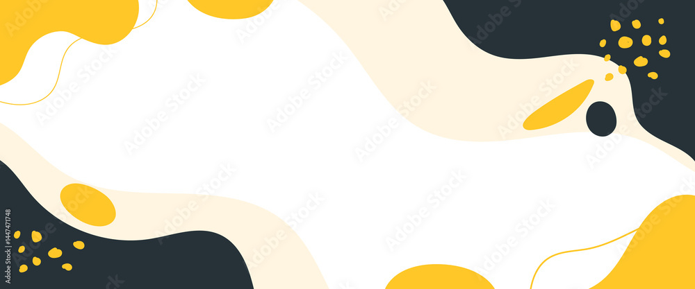 Wall mural horizontal wavy background vector design