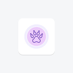 Animal Footprint, vector, pixel perfect, illustrator file