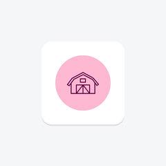 Livestock Barn, vector, pixel perfect, illustrator file