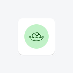 Duck Eggs Nest, vector, pixel perfect, illustrator file
