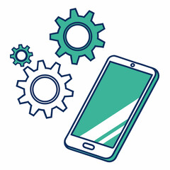 Minimalist Technology Vector Logo Prompts for Mobile Service and Market Brands without Text