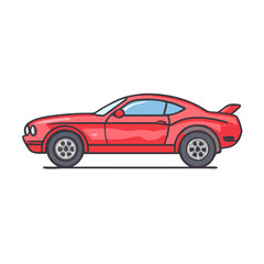 Fototapeta premium muscle car icon, muscle car vector illustration-simple illustration of muscle car, perfect for muscle car logos and icons