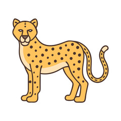 Fototapeta premium Illustration of a cheetah cheetah illustration cheetah art cheetah drawing cheetah design cheetah